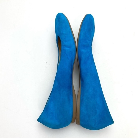 J.CREW Suede Round toe Ballet Flats in Beach Blue Size 9.5 #46198 - Picture 8 of 10